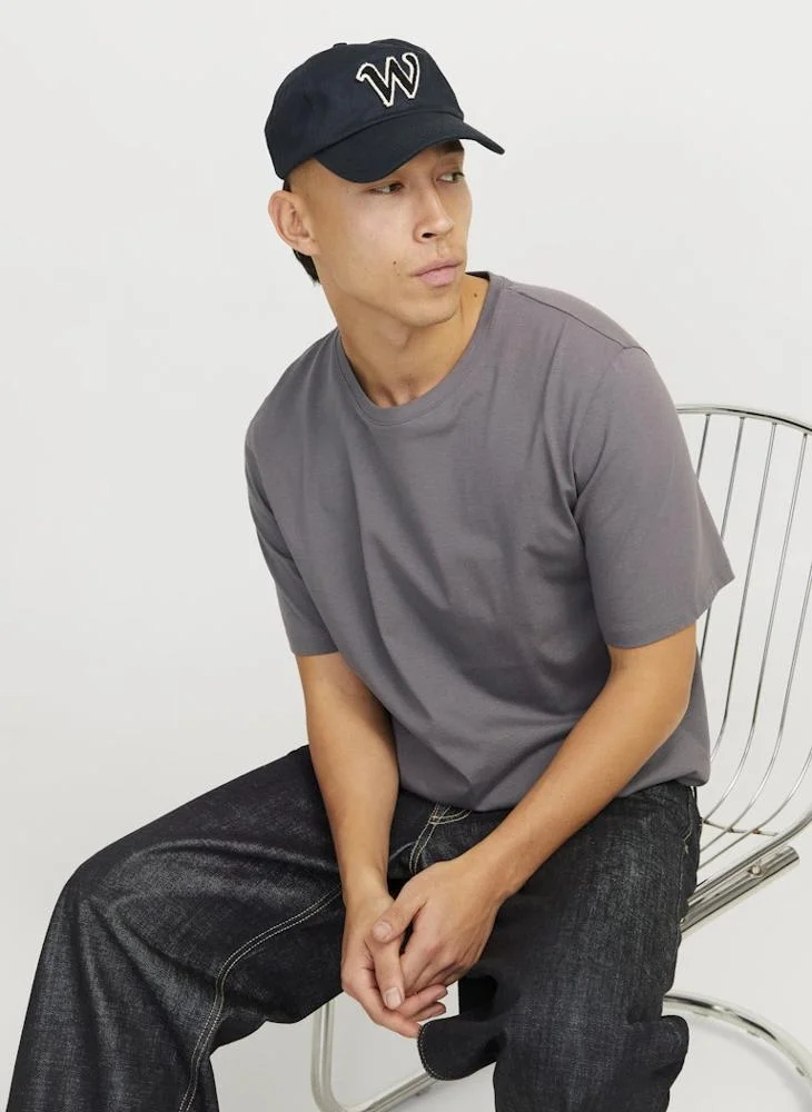 JACK & JONES  Solid Crew Neck T-Shirt for Men | Best Price UAE